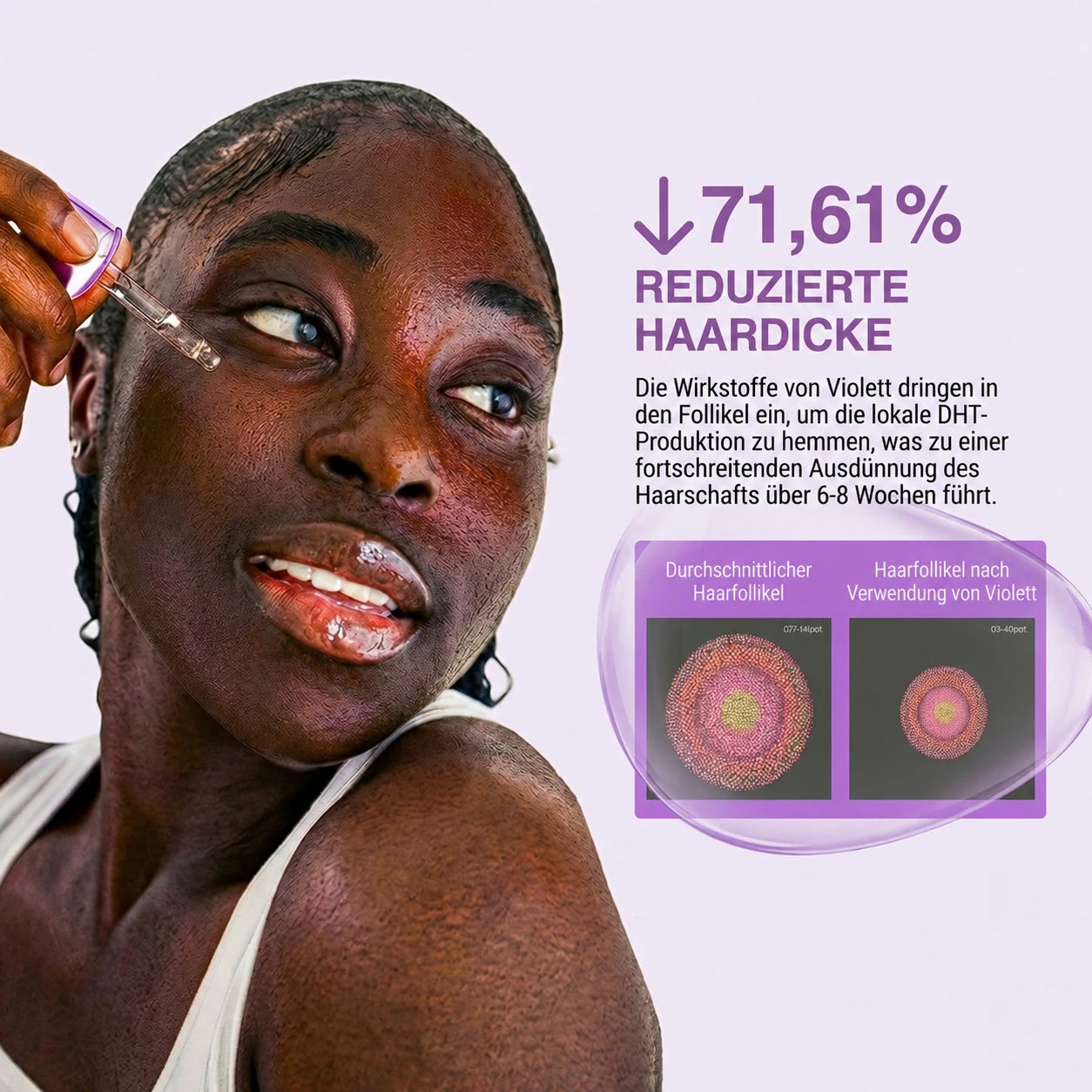 Violett – Pflanzlicher Haarwuchsstopp